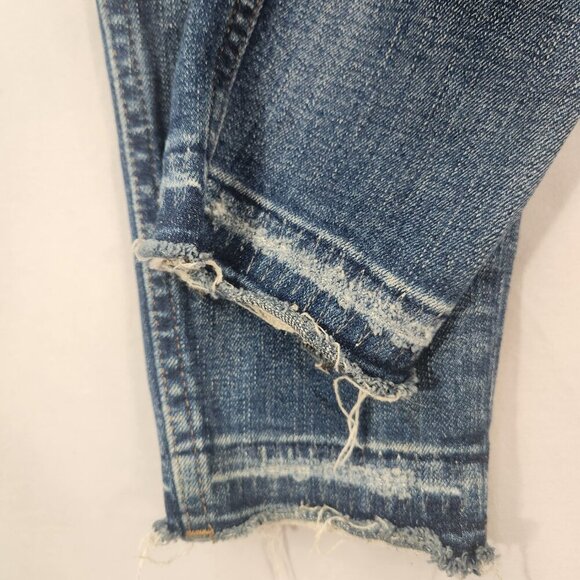 Madwell 9" High Rise Skinny Jeans Womens 27T Modified Mid Rise Grunge Destroyed - Picture 7 of 12